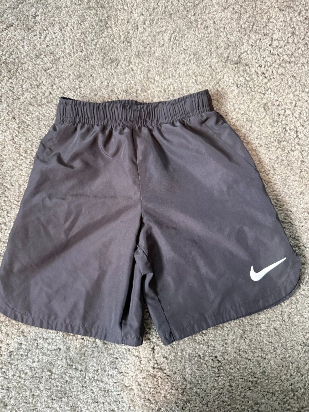 Nike Dri-FIT Boys Black Athletic Running Shorts Size 7 (6-7 YRS) 86L275-023